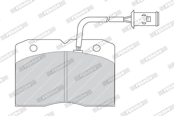 FERODO FVR655 Brake Pad Set, disc brake