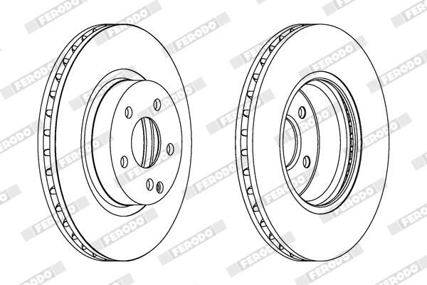 FERODO DDF1263C Brake Disc