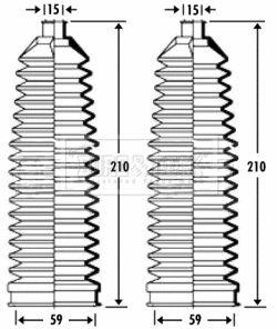 BORG & BECK gumiharang készlet, kormányzás BSG3274