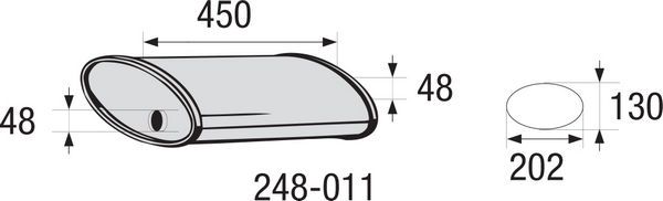 BOSAL Middendemper, universeel 248-011