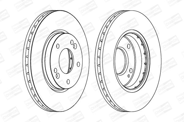 Гальмівний диск, Champion 562789