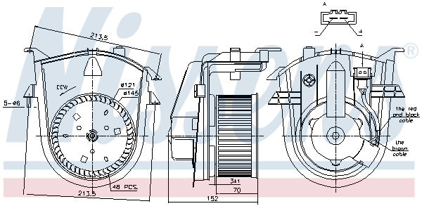 Компресор салону, SEAT; VW, Nissens 87176