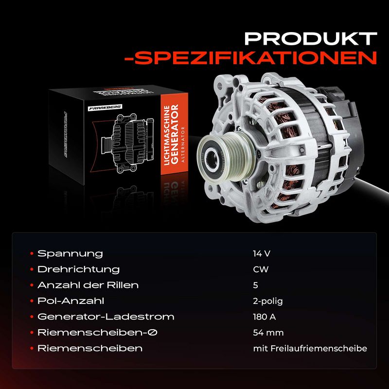 Frankberg 5481FB0001774 Alternator