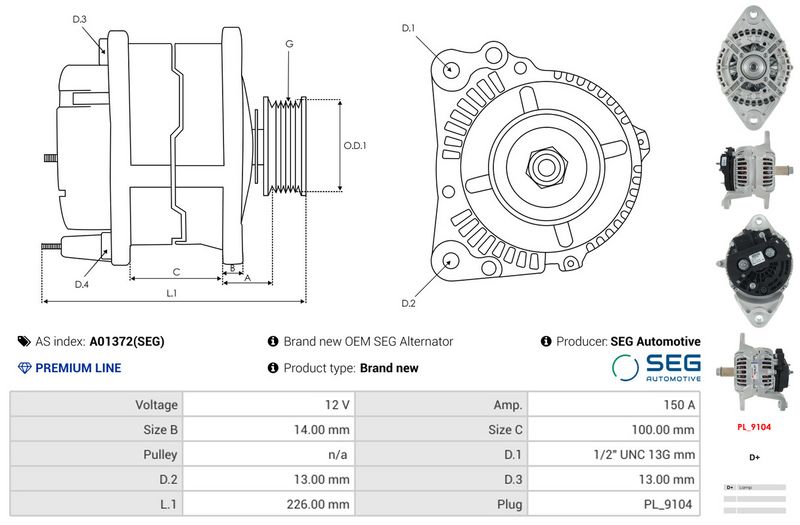 This part match OEM code: 3604668RX