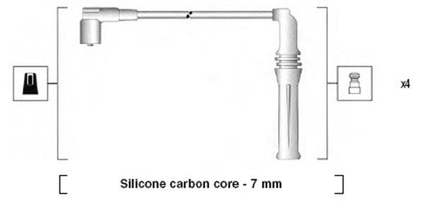 MAGNETI MARELLI gyújtókábelkészlet 941365040927