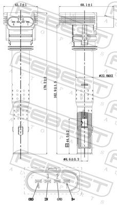 FEBEST 17640-001 Ignition Coil