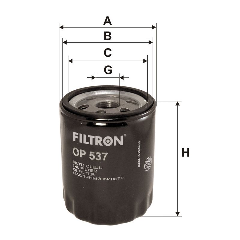 Oliefilter past: ALFA ROMEO 145, 146, 147, 155, 156, 164, 166, 75, 90, ALFETTA, AR 6, GT, GTV, RZ, SPIDER, SZ  FIAT 124, 124 SPIDER, 127, 128, 131, 147, 238, BRAVA, BRAVO I 1.0-3.2 01.66-