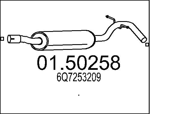 Проміжний глушник, Mts 01.50258