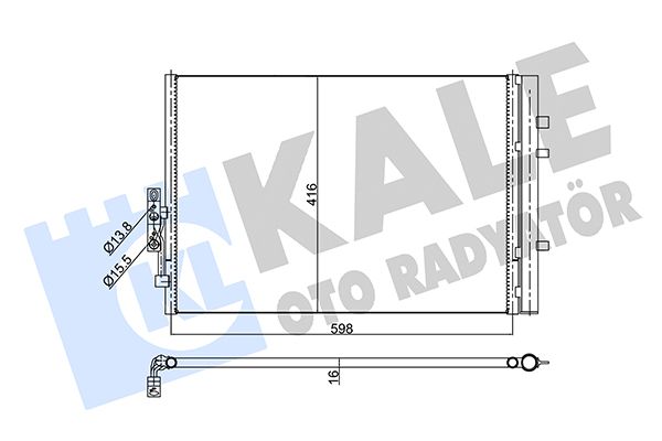 KALE OTO RADYATÖR 350540 - Kondicionieriaus radiatorius
