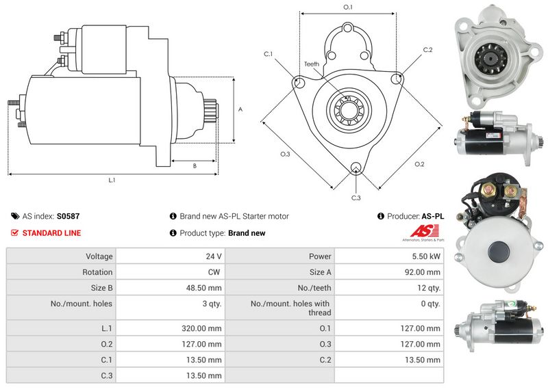 AS-PL S0587 Starter