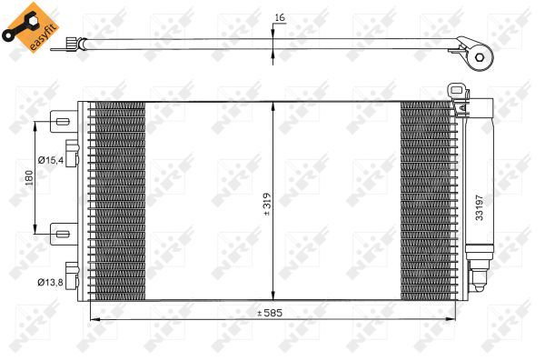 NRF 35481 Condenser, air conditioning