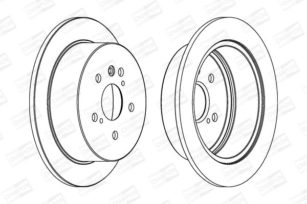 CHAMPION TOYOTA диск гальмівний задній Lexus RX 03-