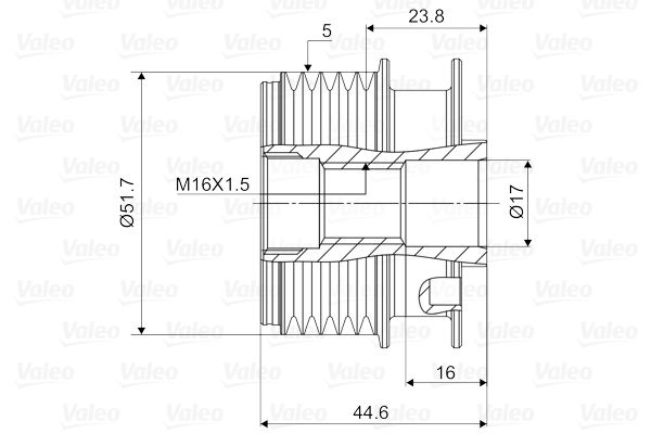 VALEO 588083 Alternator Freewheel Clutch