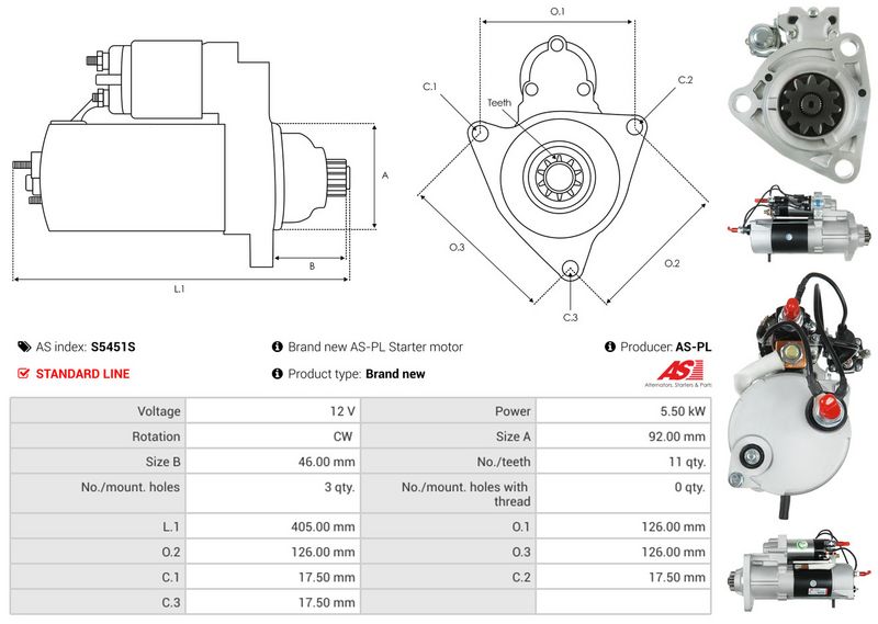 AS-PL S5451S Starter