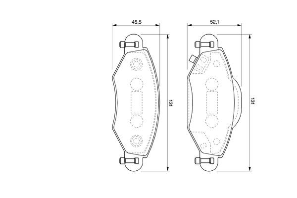 BOSCH гальмівні колодок передній Toyota Avensis 03- Corolla 04-