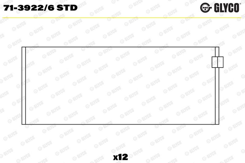 Coussinet+bielle GLYCO 71-3922/6 STD