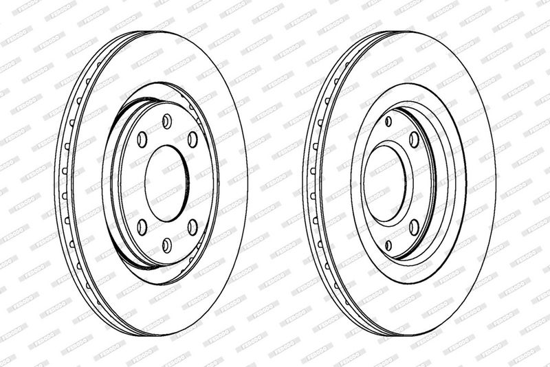 FERODO Disque de frein DDF192