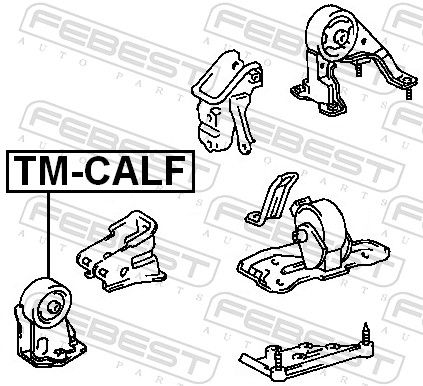 FEBEST TM-CALF Mounting, engine