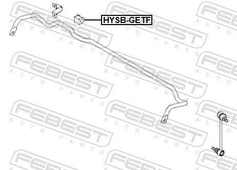 FEBEST HYSB-GETF Mounting, stabiliser bar