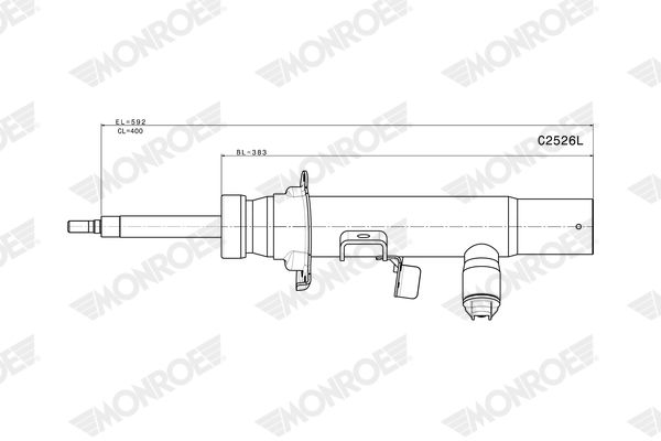 MONROE C2526L Shock Absorber