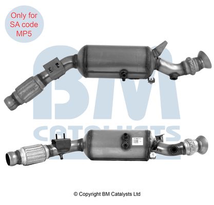 BM CATALYSTS Korom-/részecskeszűrő, kipufogó BM11461H