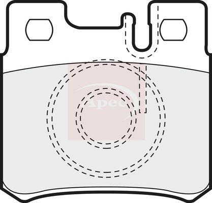 APEC Brake Pad Set, disc brake PAD682