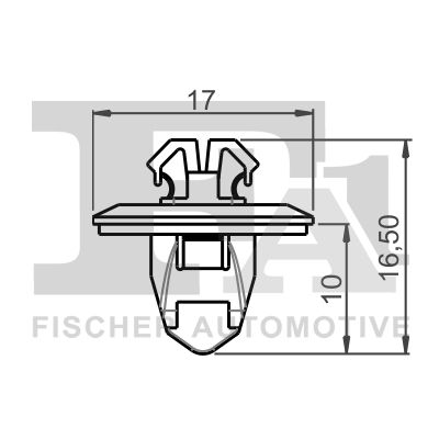 FA1 77-40050.5 Clip, trim/protection strip