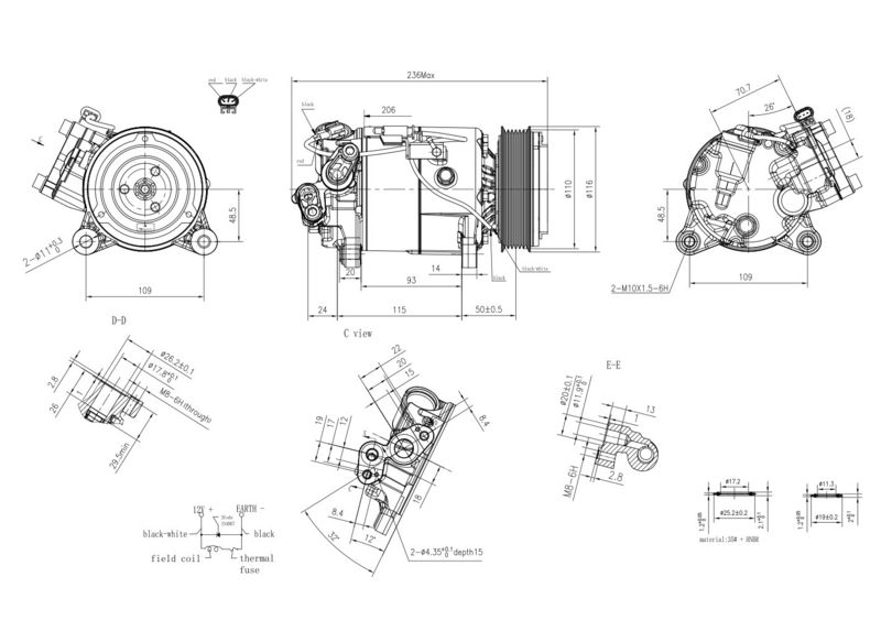 Kompresor, klimatizace 8FK 366 201-871