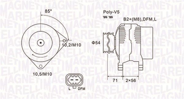 Генератор, Magneti Marelli 063731960010