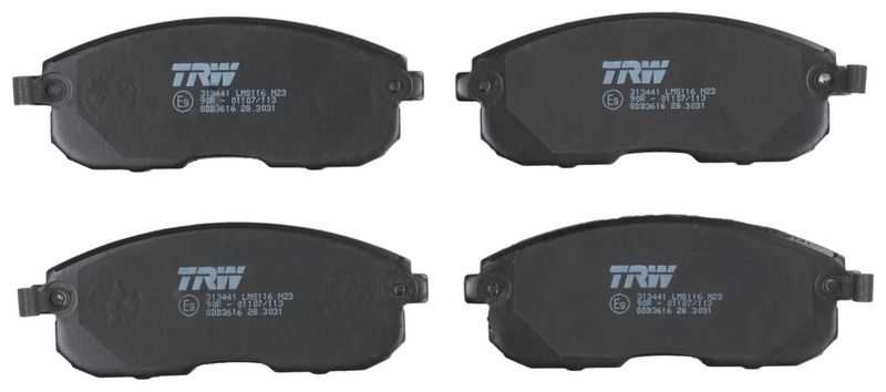 TRW GDB3616 Brake Pad Set, disc brake