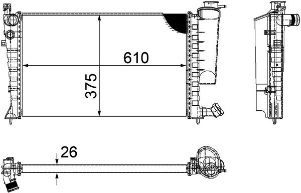 Product Image - Radiateur - CR2206000P - MAHLE