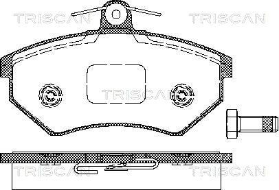 TRISCAN fékbetétkészlet, tárcsafék 8110 29986