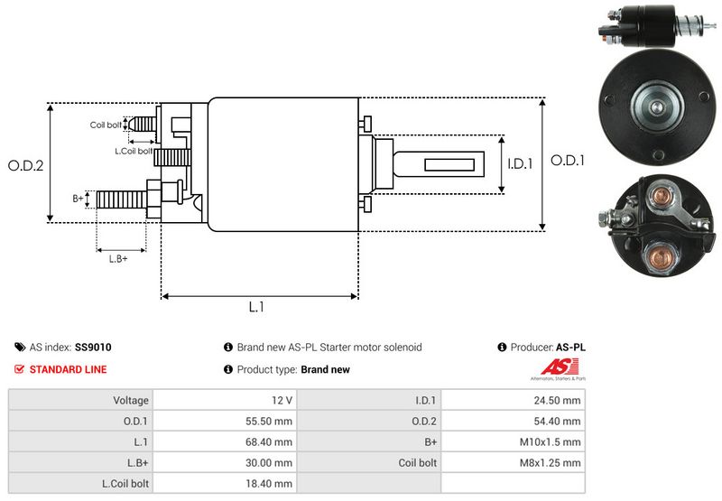 Magnetlülitus, starter, AS-PL SS9010