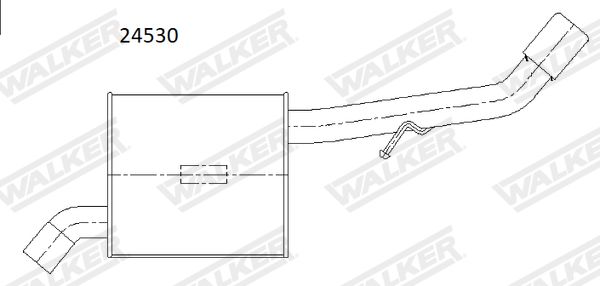 WALKER hátsó hangtompító 24530