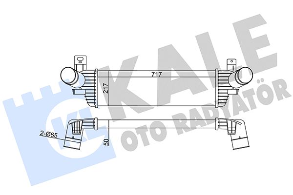 KALE Volkswagen интеркуллер Multivan,T V/VI 2.0TSI/TDI 09-