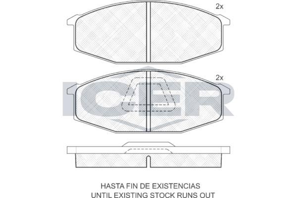 ANDEL 140441 - Brake Pad Set, disc brake