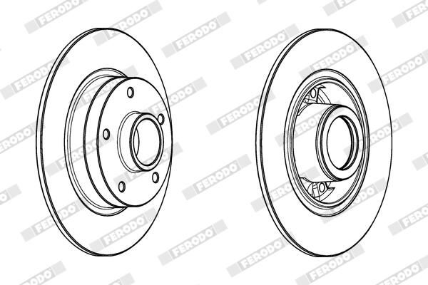 FERODO DDF1732-1 Brake Disc