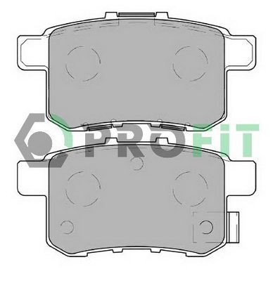 Комплект гальмівних накладок, дискове гальмо, Profit 5000-4198