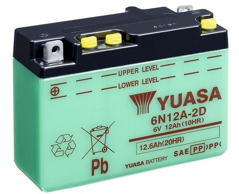 Yuasa Starter Battery 6N12A-2D