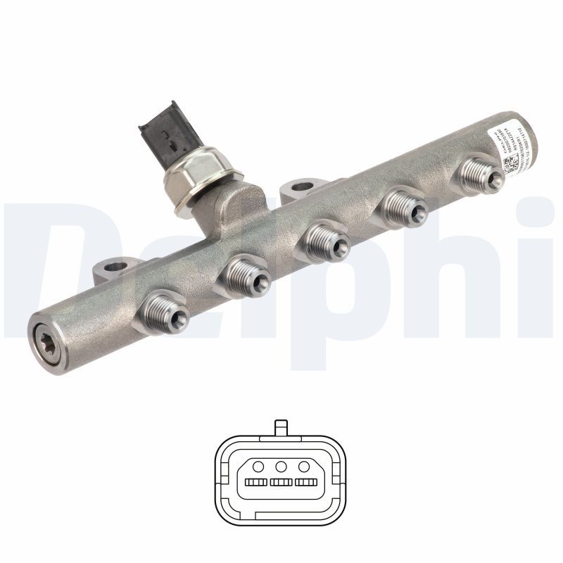 Delphi High Pressure Fuel Rail 9144A221A