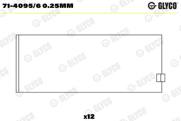 Підшипник шатуна, Glyco 71-4095/60.25MM