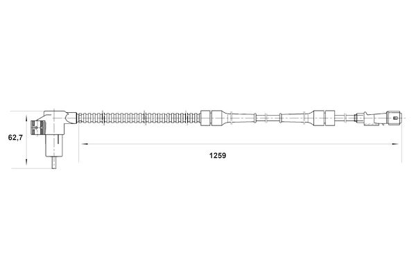 BOSCH Wielsnelheidssensor 0 265 006 208