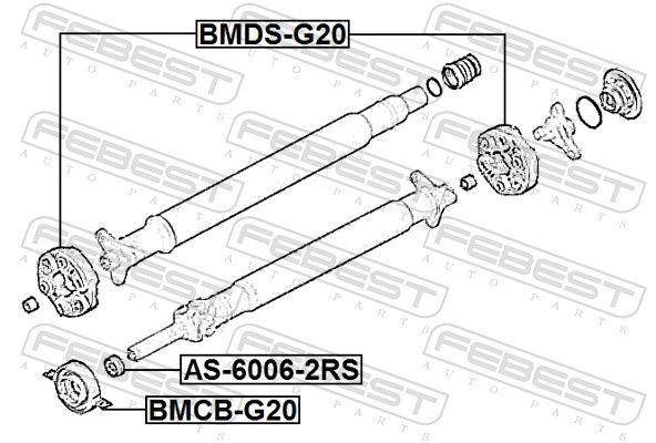 FEBEST BMDS-G20 Joint, propshaft