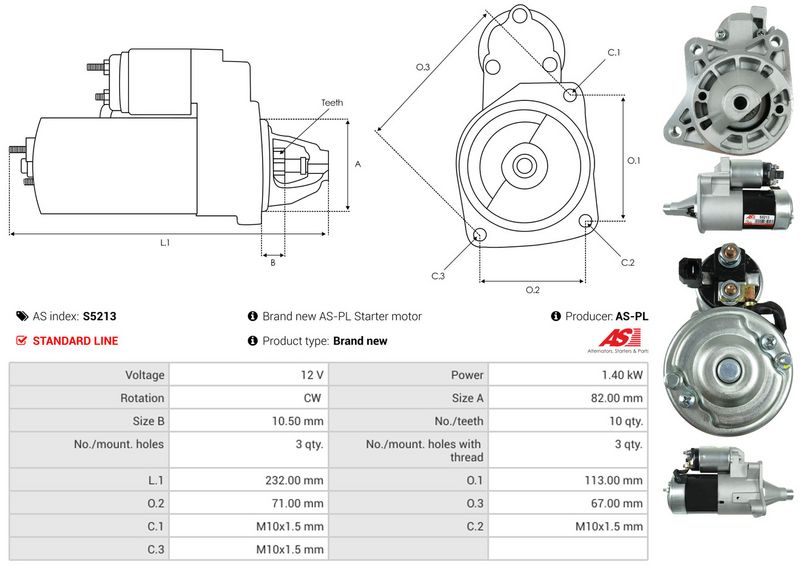 AS-PL S5213 Starter