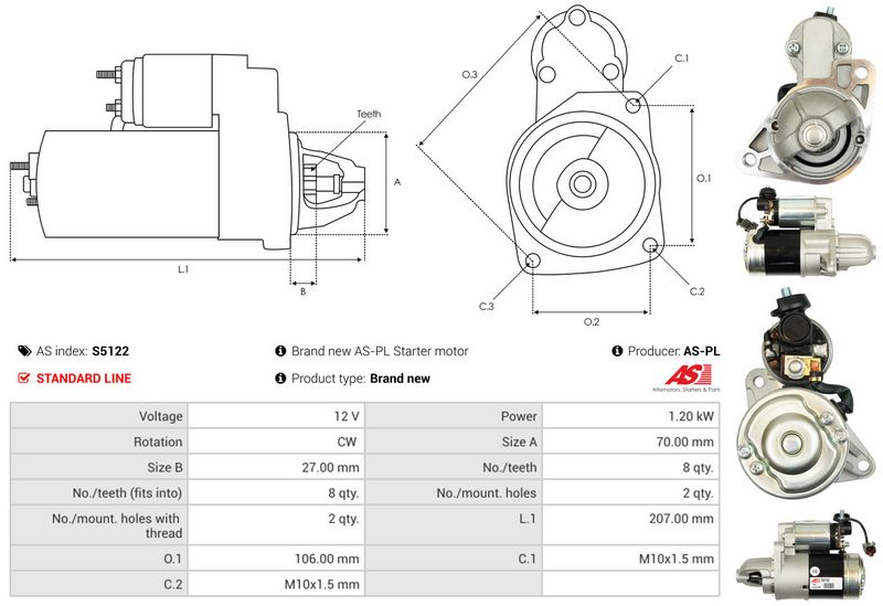 AS-PL S5122 Starter