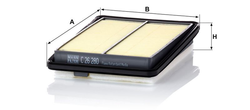 Õhufilter, MANN-FILTER C 26 280
