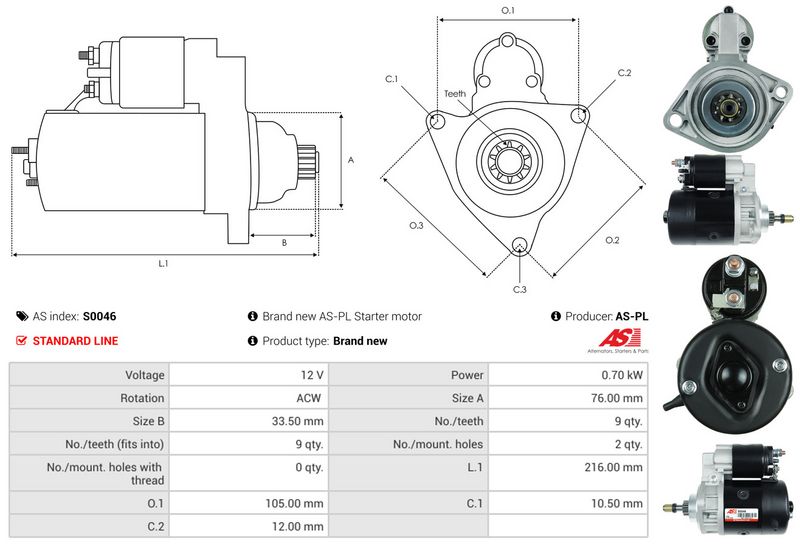 AS-PL S0046 Starter