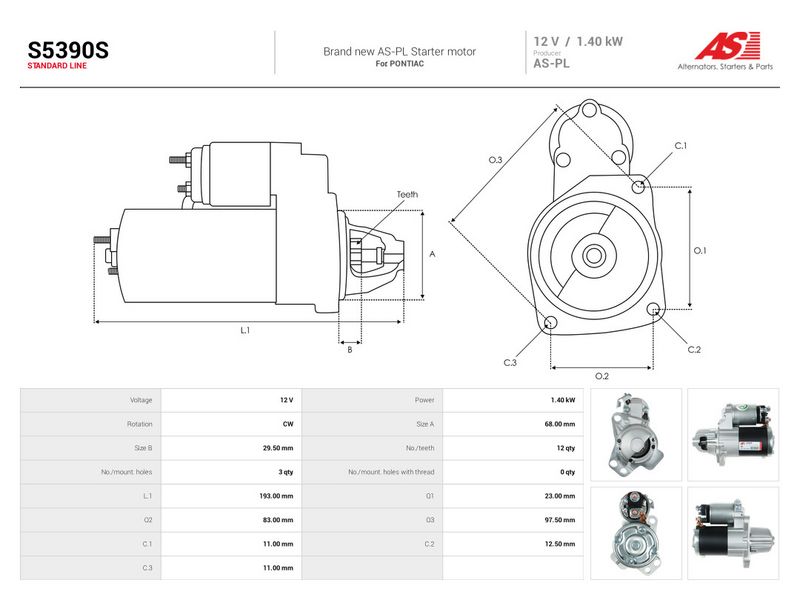 This part match OEM code: 92190142