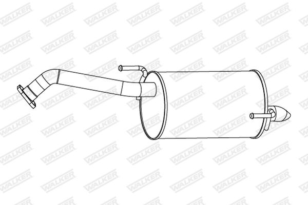 WALKER 24296 Rear Muffler