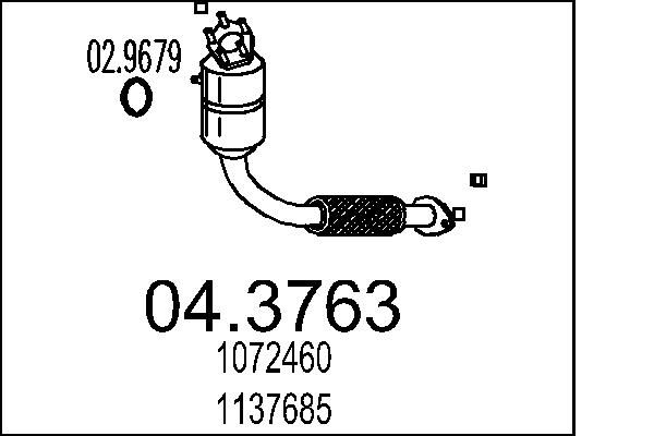 MTS katalizátor 04.3763
